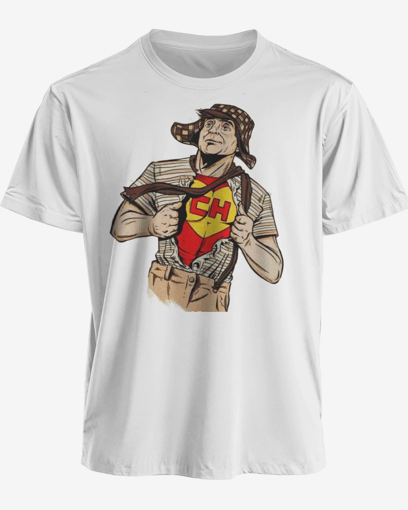 Polera premium Blanco de Super Chavo
