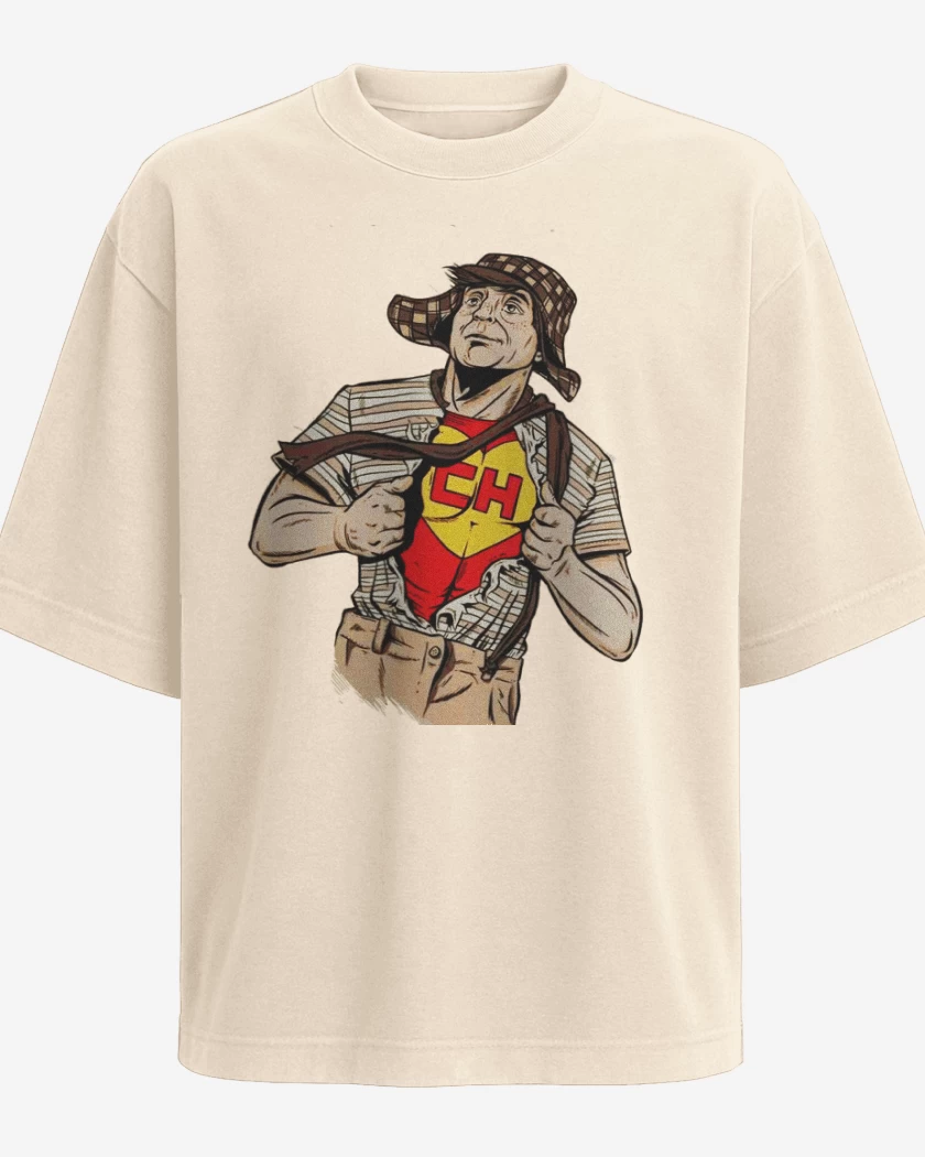 Polera Oversize Beige de Super Chavo