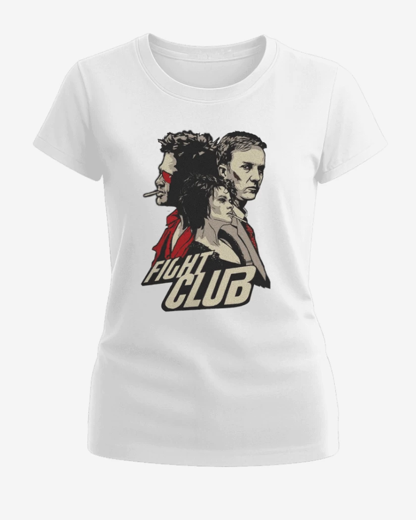 Polera de Mujer Blanco de Fight Club