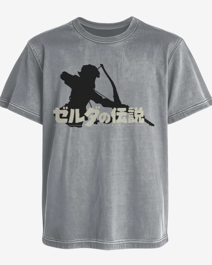 Polera desgastada B o W 4