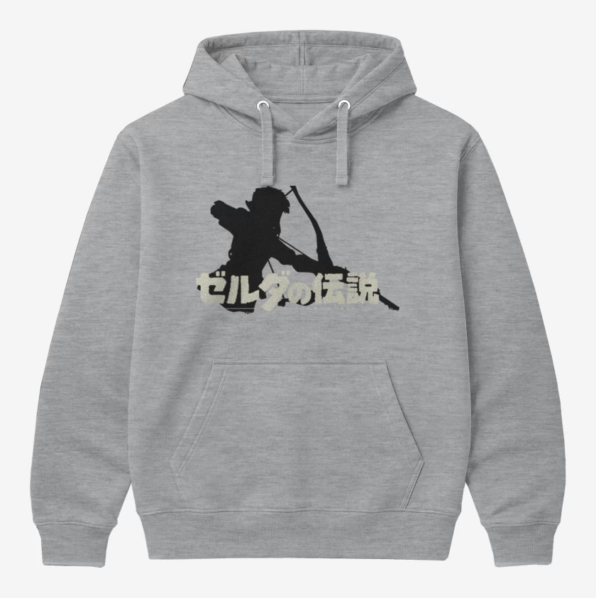 Polerón Canguro Gris Melange de B o W 4