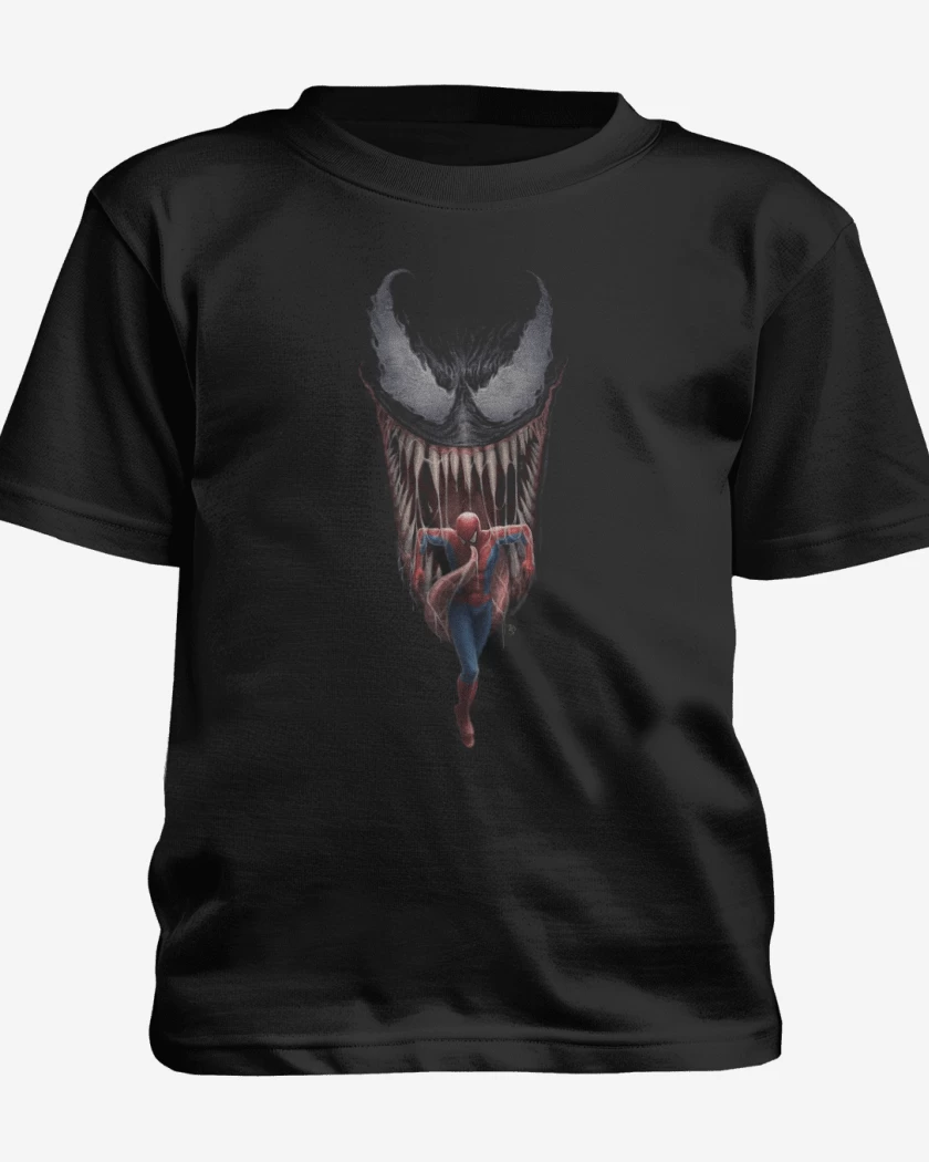 Polera de niño Negro de Vemeno araña