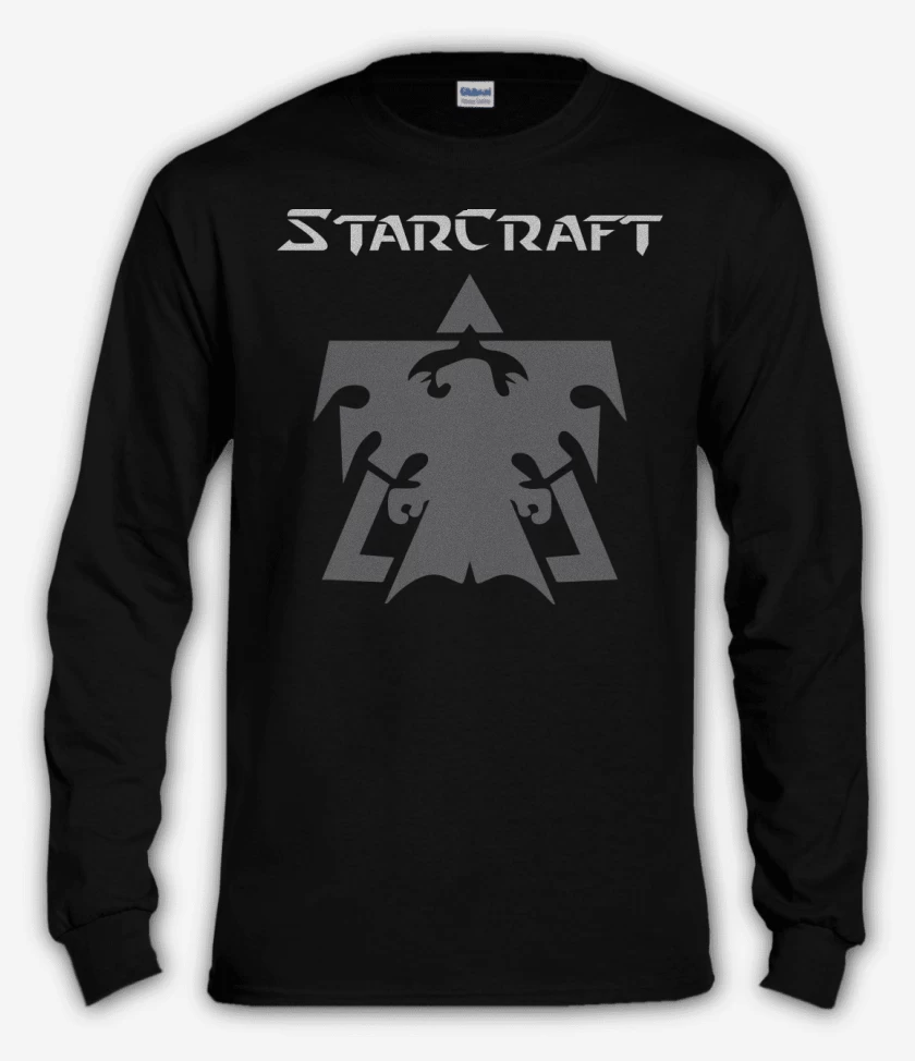 Polera manga larga Negro de StarCraft - Terran