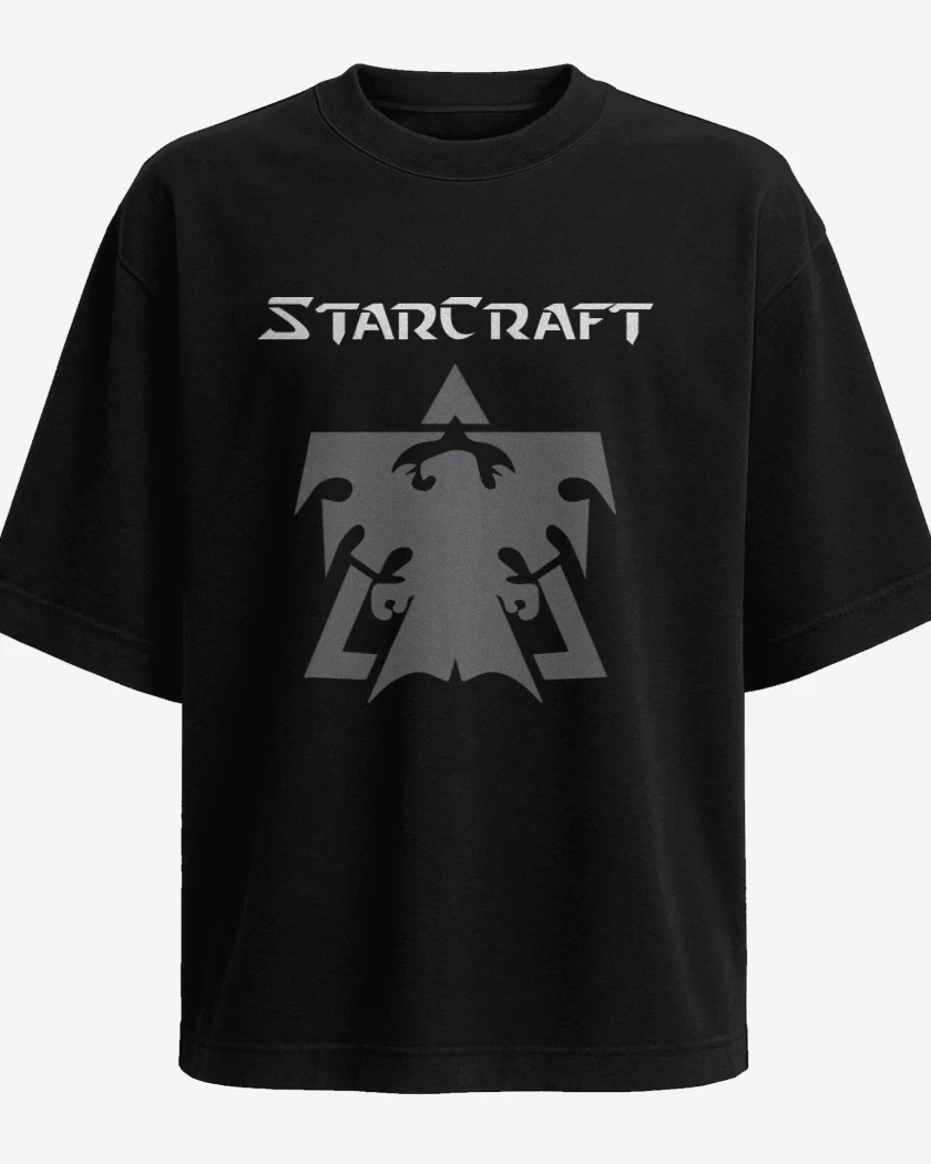 Polera Oversize Negro de StarCraft - Terran