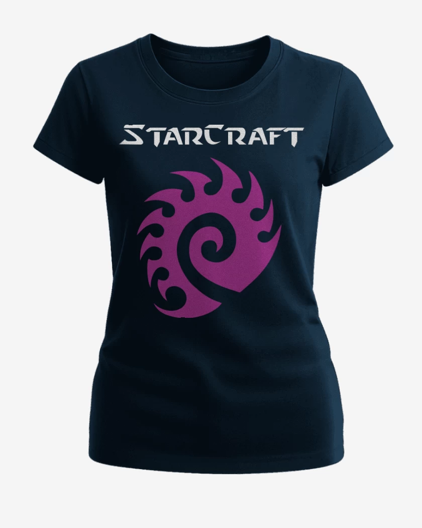 Polera de Mujer Azul Marino de StarCraft - Zerg