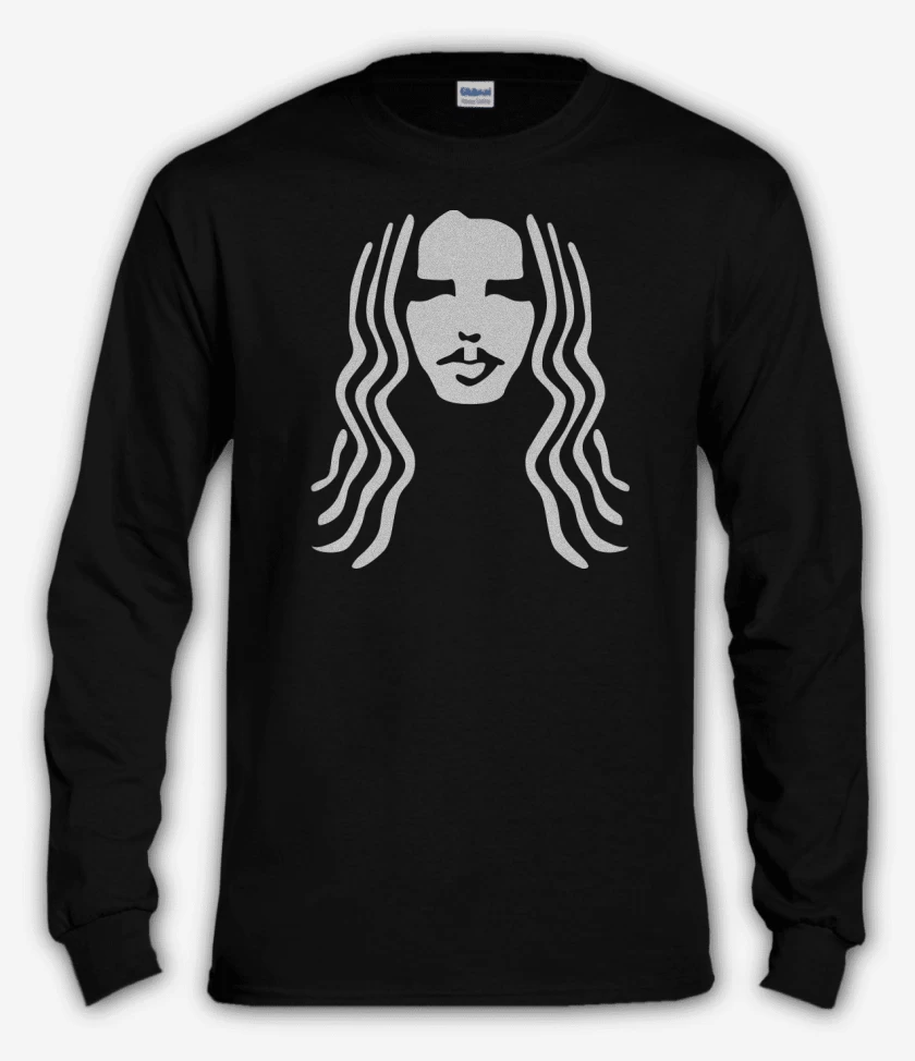 Polera manga larga Negro de Chris Cornell 