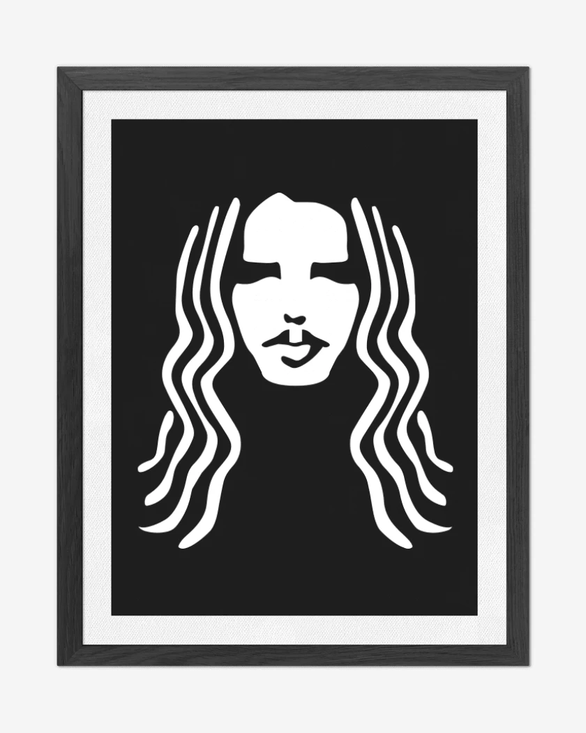 Cuadro decorativo Negro de Chris Cornell 