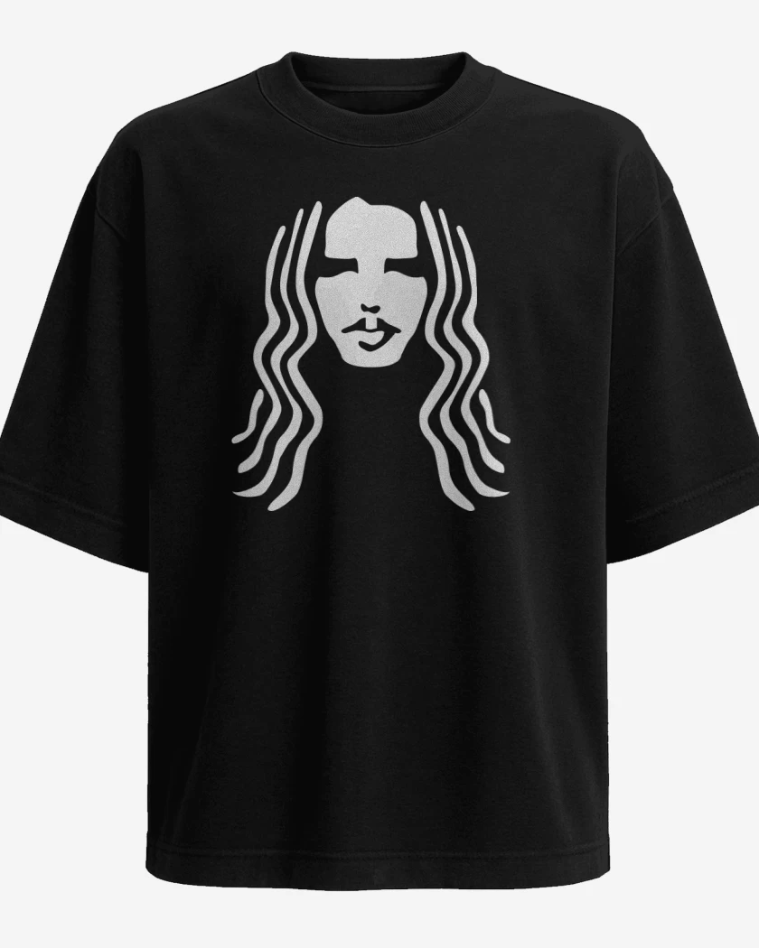 Polera Oversize Negro de Chris Cornell 