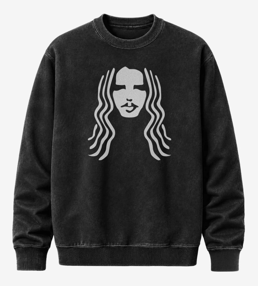 Poleron Polo Acid Wash Negro de Chris Cornell 