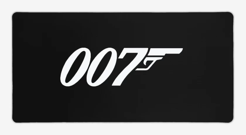 Mouse pad Gamer Negro de 007