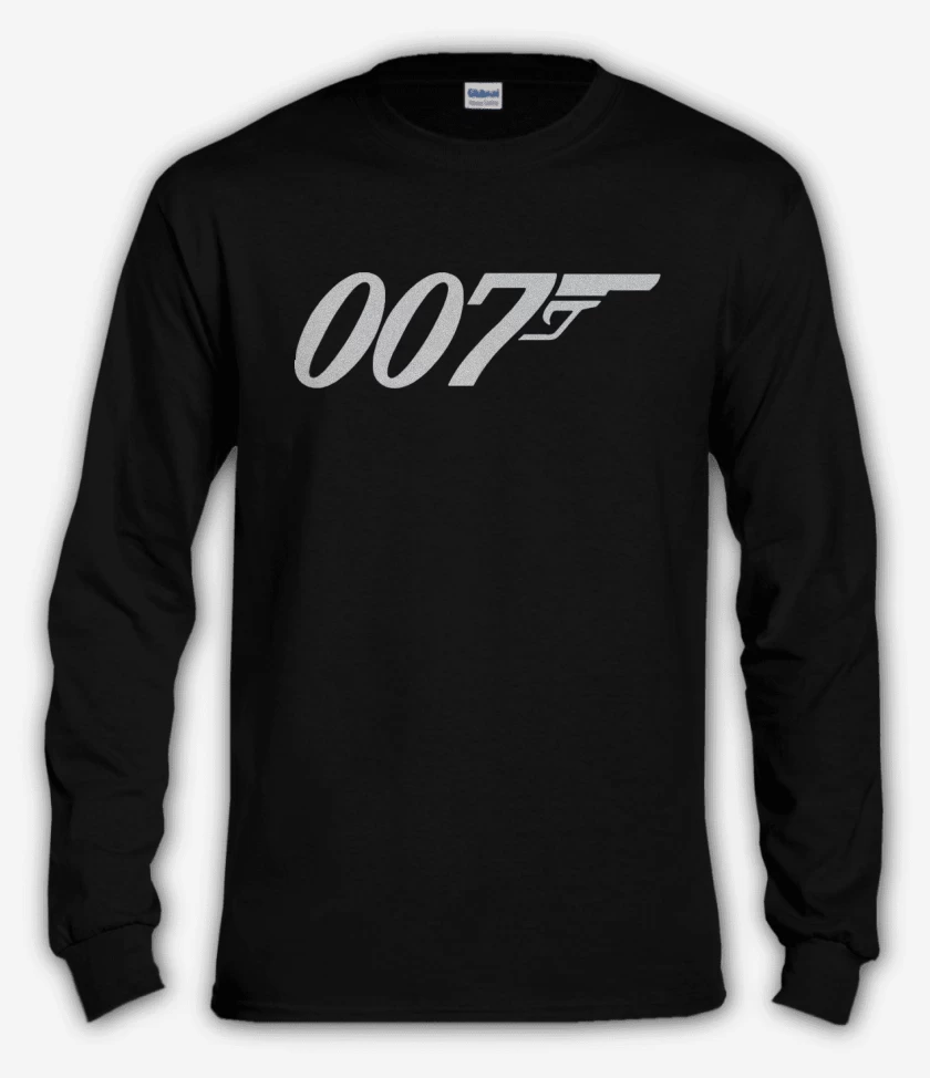 Polera manga larga Negro de 007
