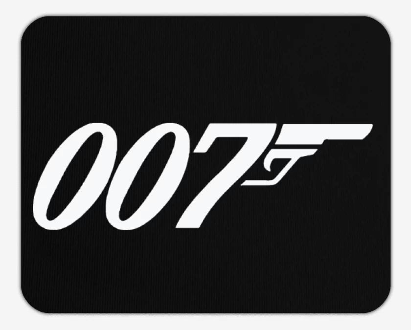 Mousepad Negro de 007