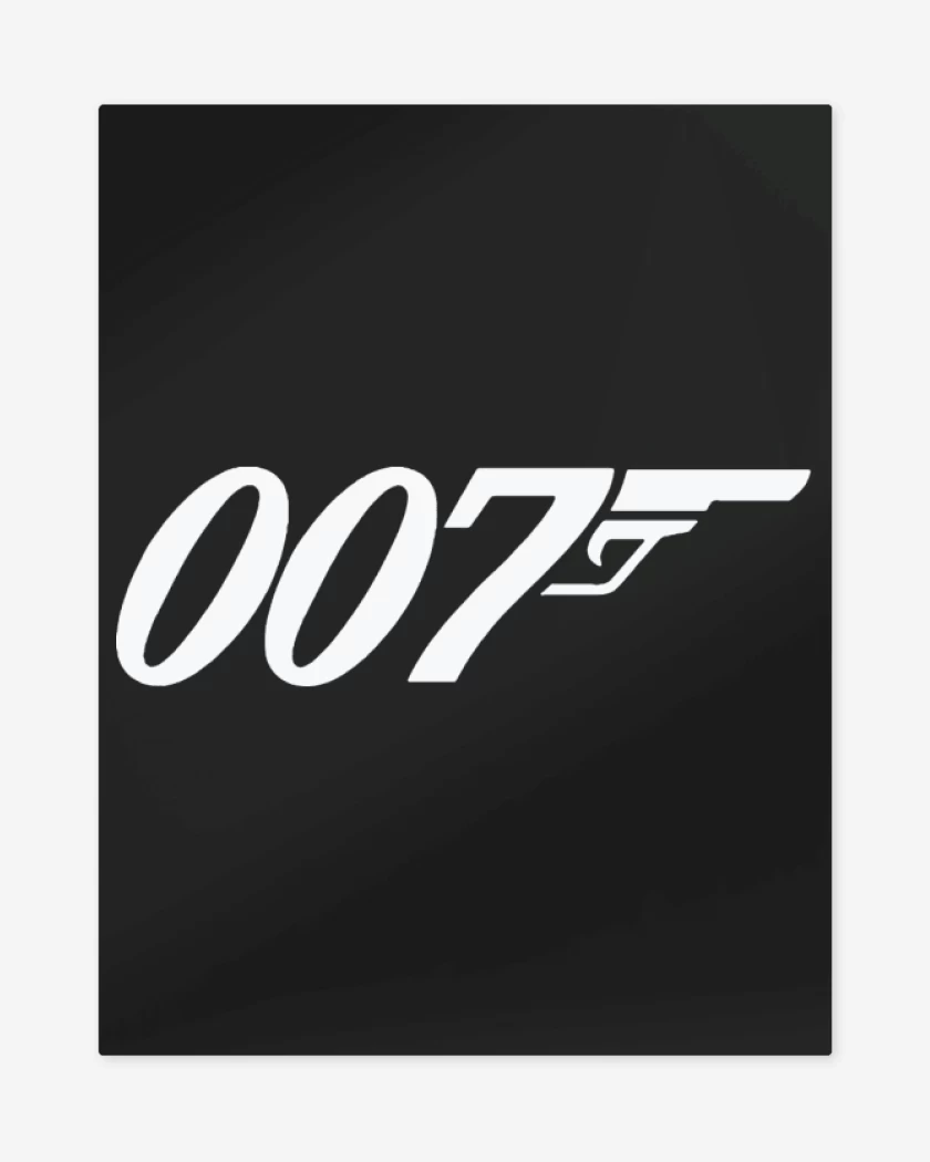 Print metalico Negro de 007