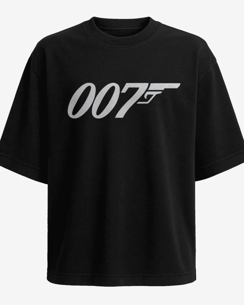 Polera Oversize Negro de 007