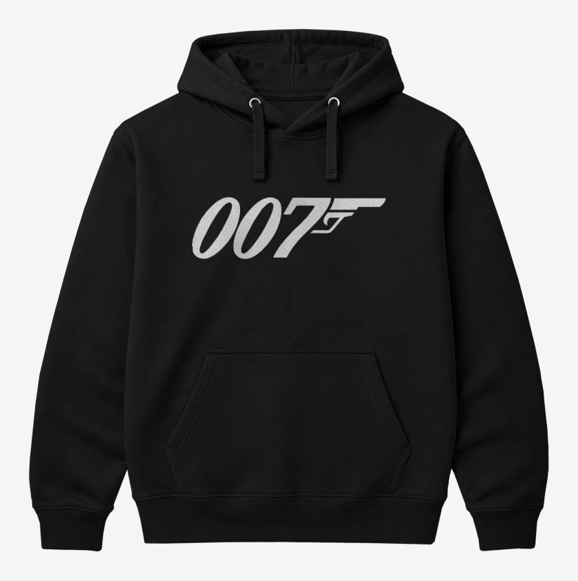 Polerón Canguro Negro de 007