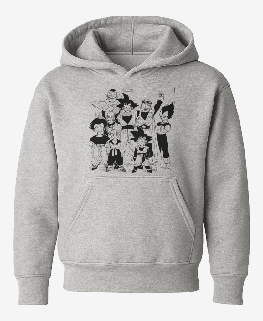 Poleron de niño Gris Melange de Guerreros Z