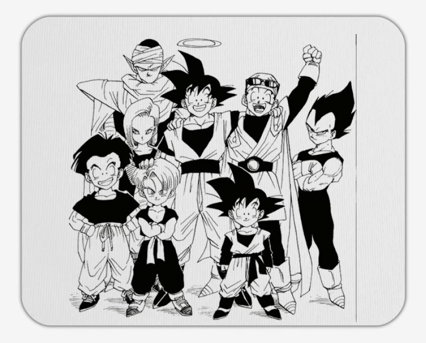 Mousepad Blanco de Guerreros Z
