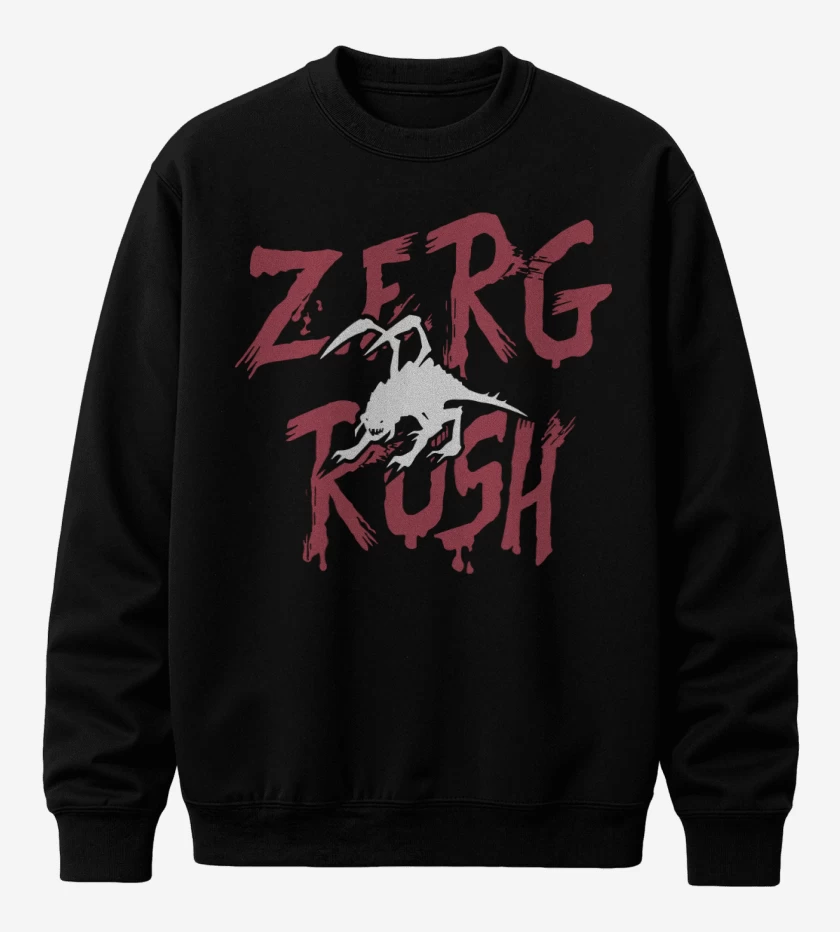 Poleron polo Negro de StarCraft - Zerg Rush