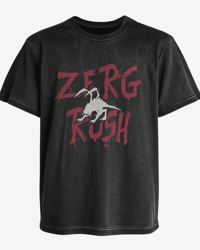 Polera desgastada StarCraft - Zerg Rush