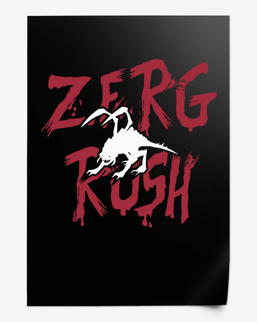 Print StarCraft - Zerg Rush