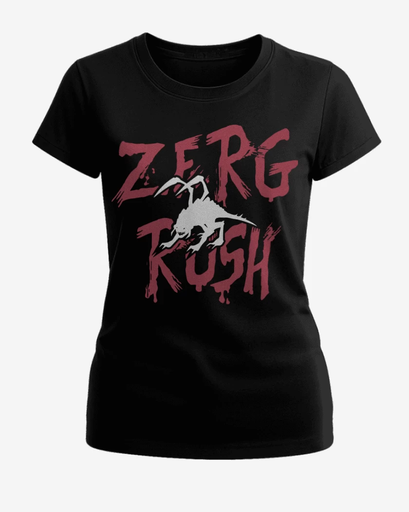 Polera de Mujer Negro de StarCraft - Zerg Rush