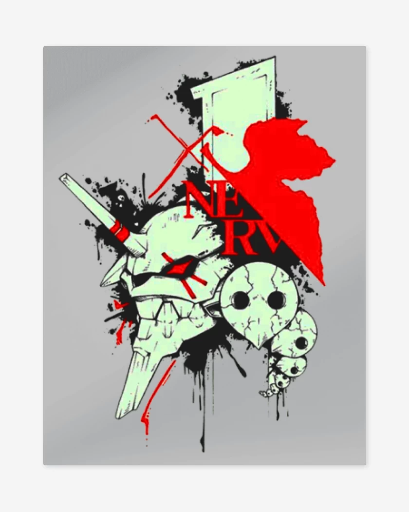 Print metalico Gris Melange de Nerv Eva