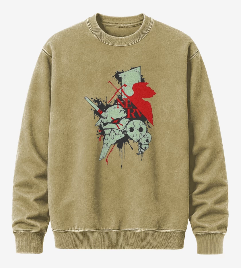 Poleron Polo Acid Wash Beige de Nerv Eva
