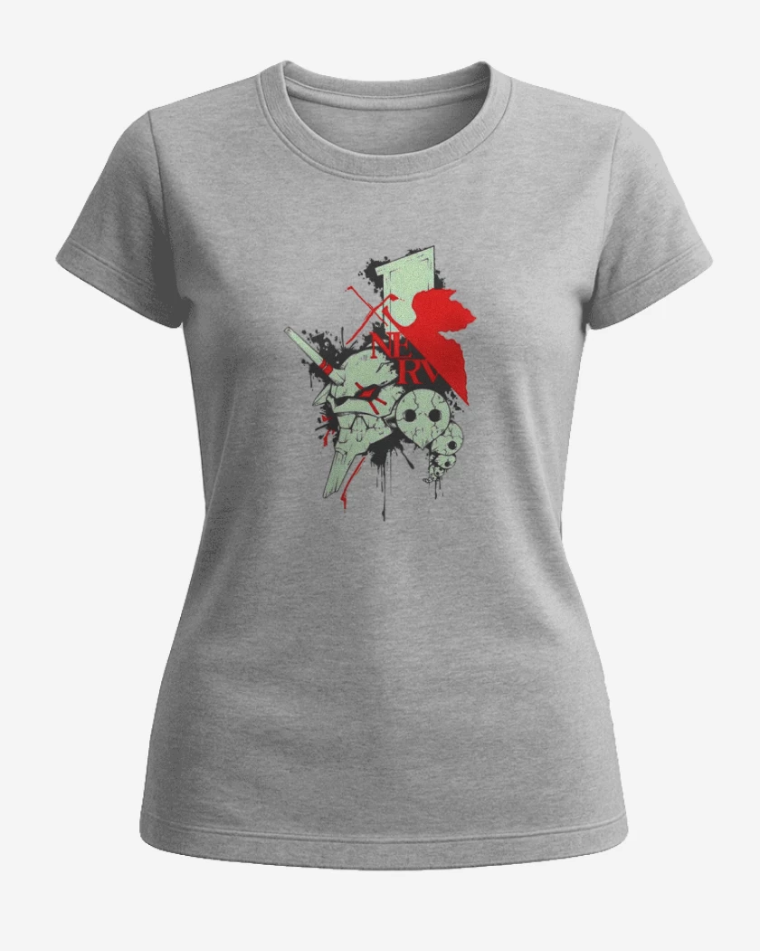 Polera de Mujer Gris Melange de Nerv Eva