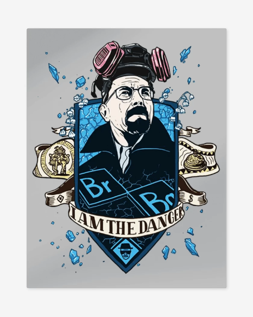 Print metalico Gris Melange de i am the danger