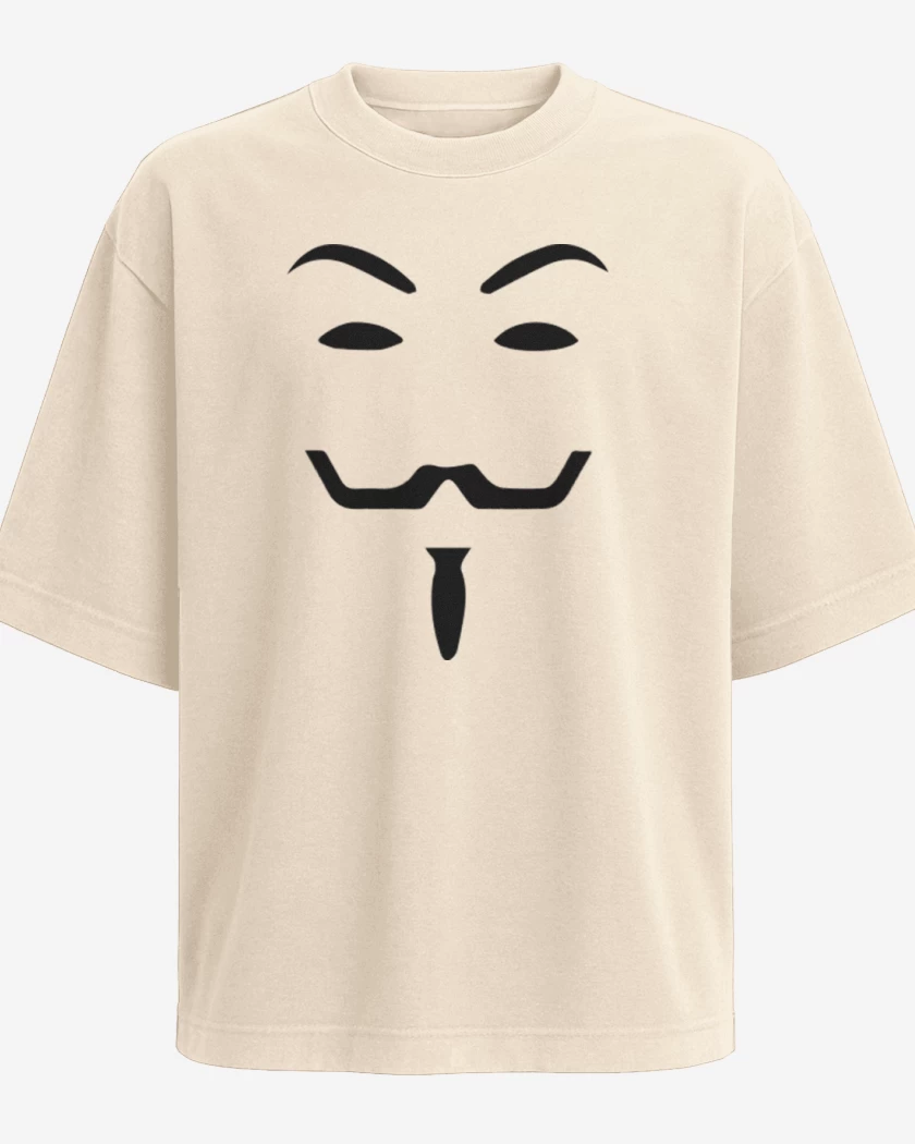 Polera Oversize V máscara