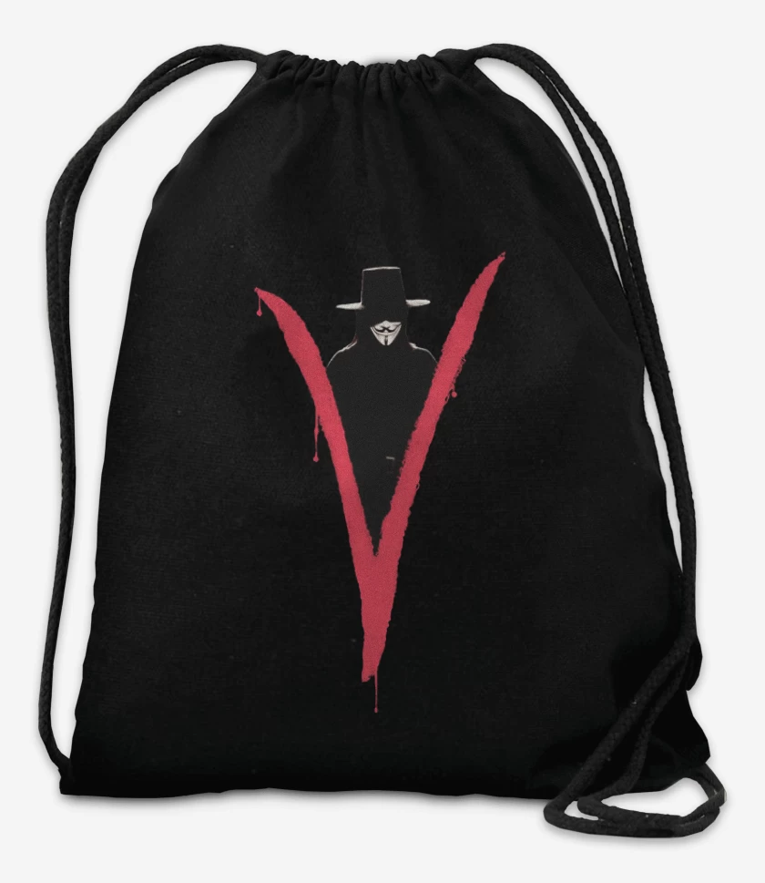 Mochila Negro de V Vendetta