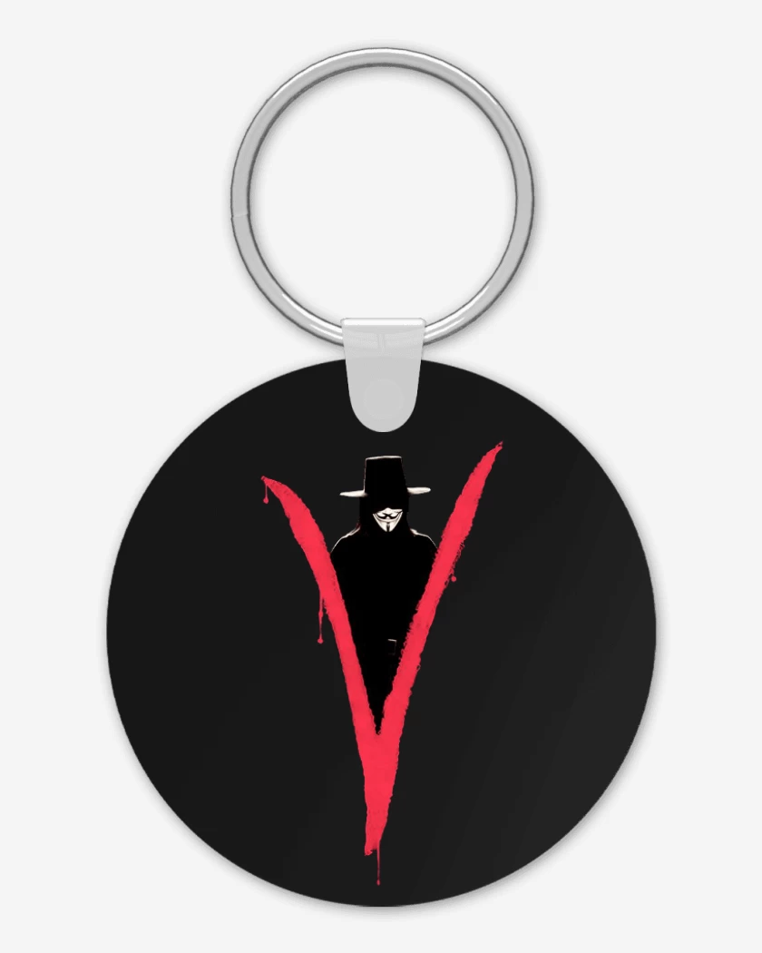 Llavero Negro de V Vendetta