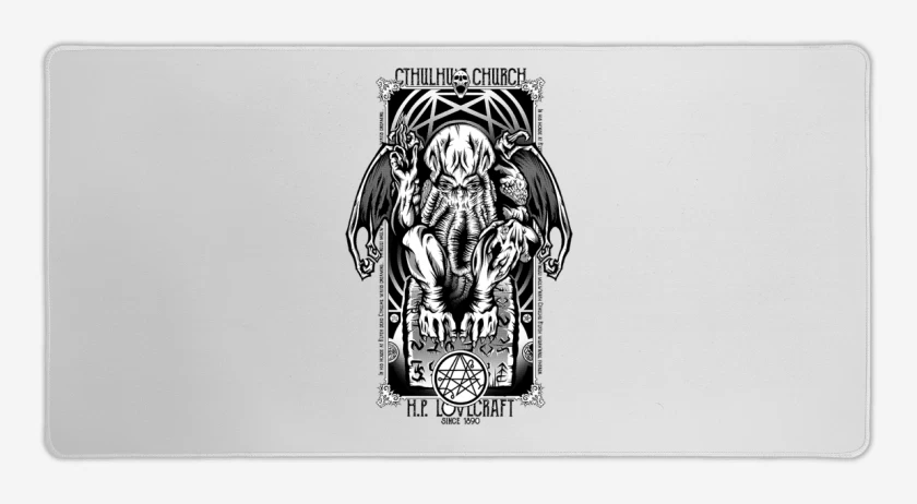Mouse pad Gamer Blanco de Cthulhu 4
