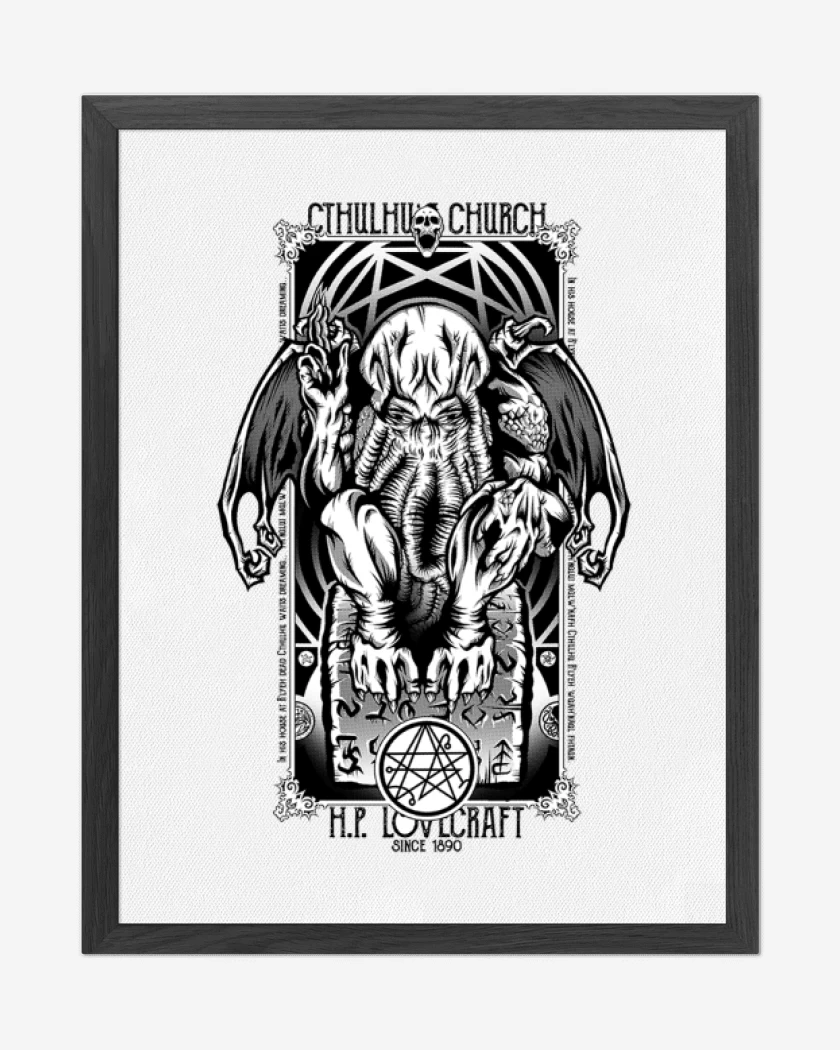 Cuadro decorativo Blanco de Cthulhu 4