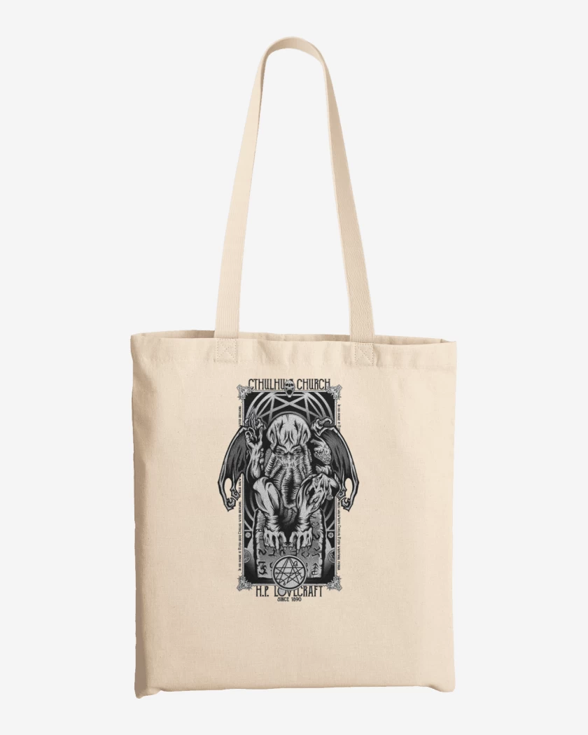 Totebag Blanco de Cthulhu 4