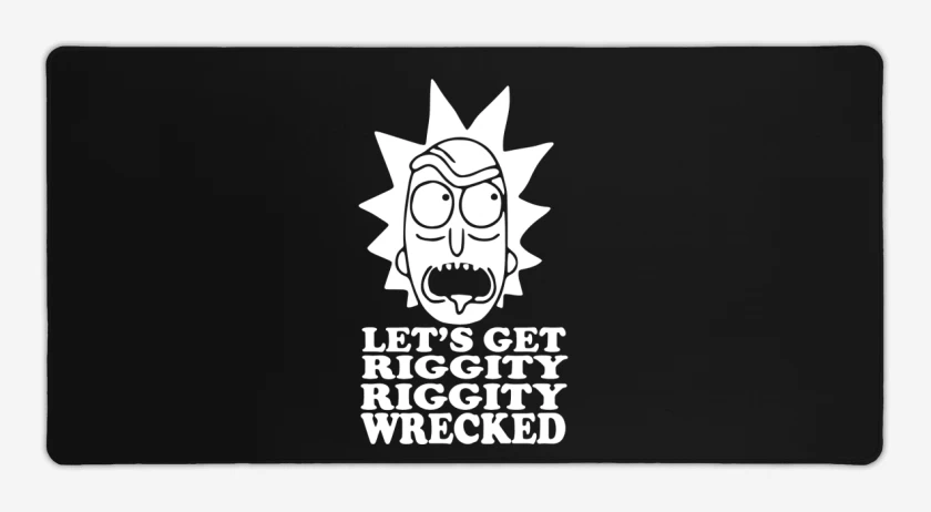 Mouse pad Gamer Negro de Lets get