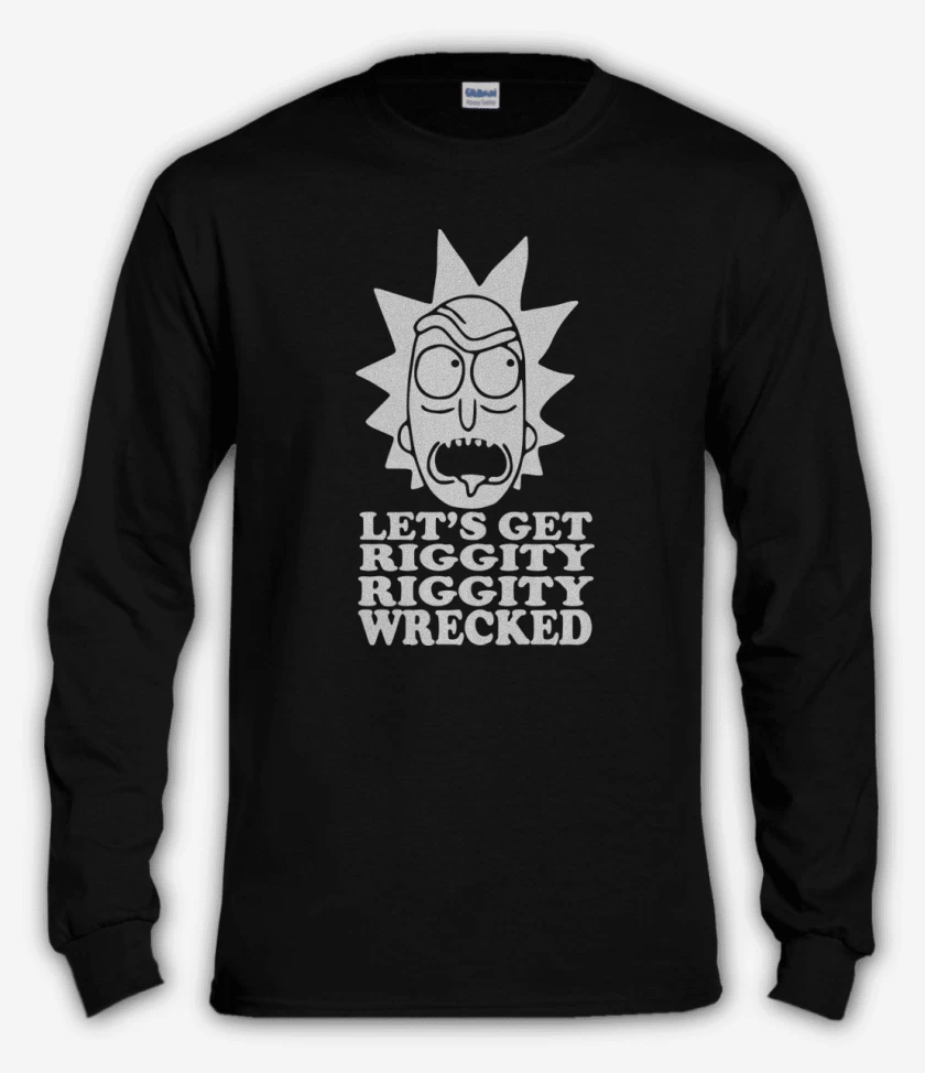 Polera manga larga Negro de Lets get