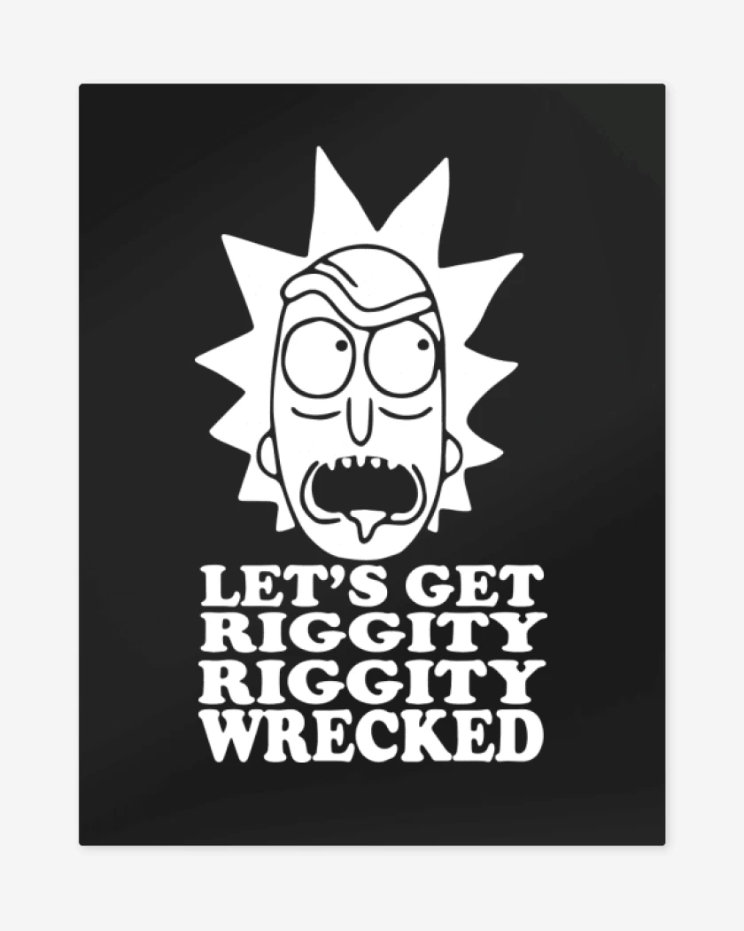 Print metalico Negro de Lets get