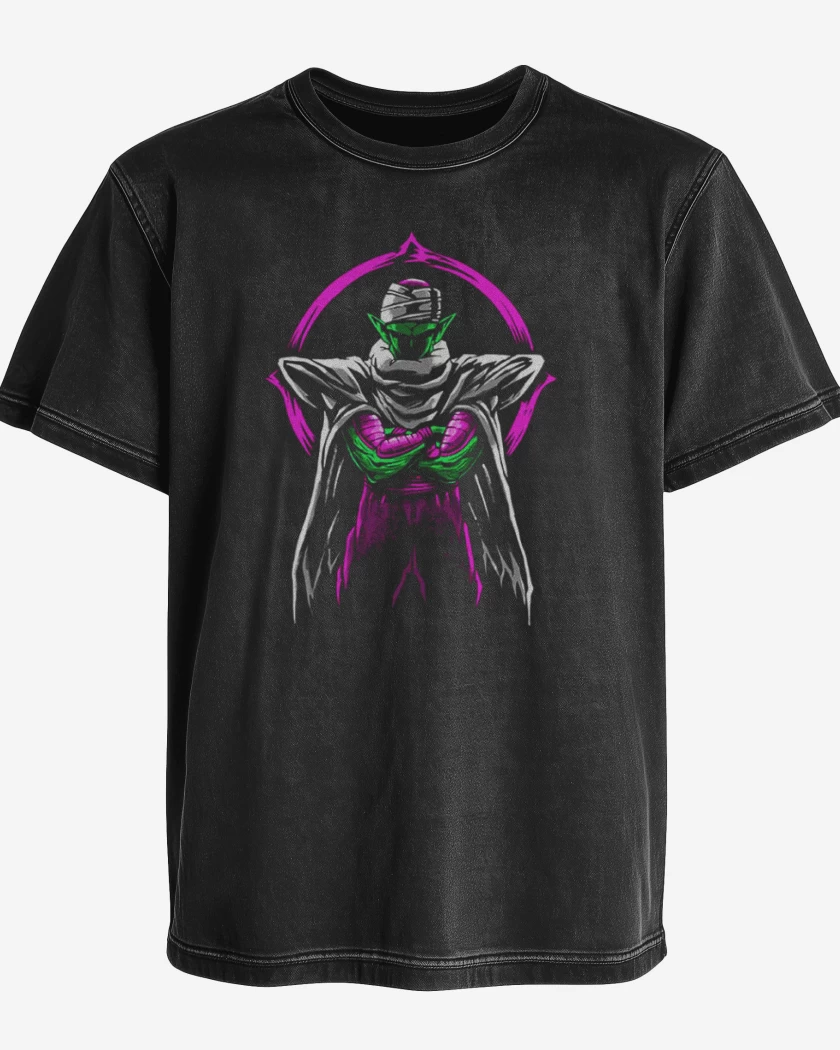Polera desgastada Negro de Piccolo 3