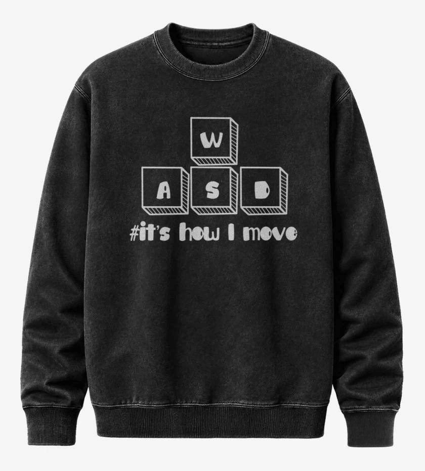 Poleron Polo Acid Wash Negro de PC Gamer