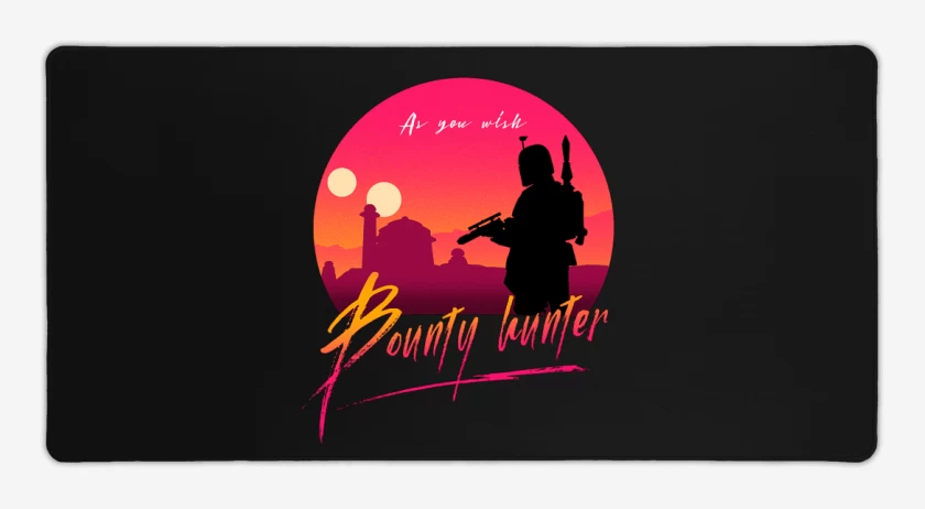 Mouse pad Gamer Negro de Boba Fett 4