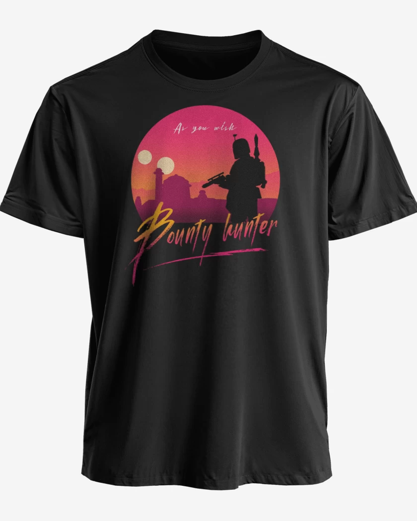 Polera premium Negro de Boba Fett 4