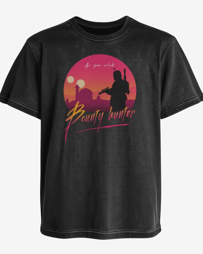 Polera desgastada Negro de Boba Fett 4