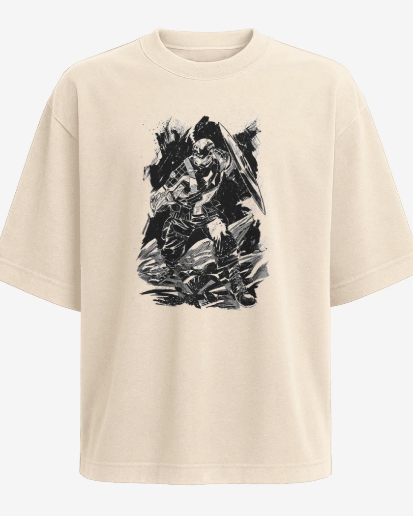 Polera Oversize Capitan america 4