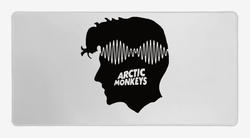 Mouse pad Gamer Blanco de artic monkeys perfil