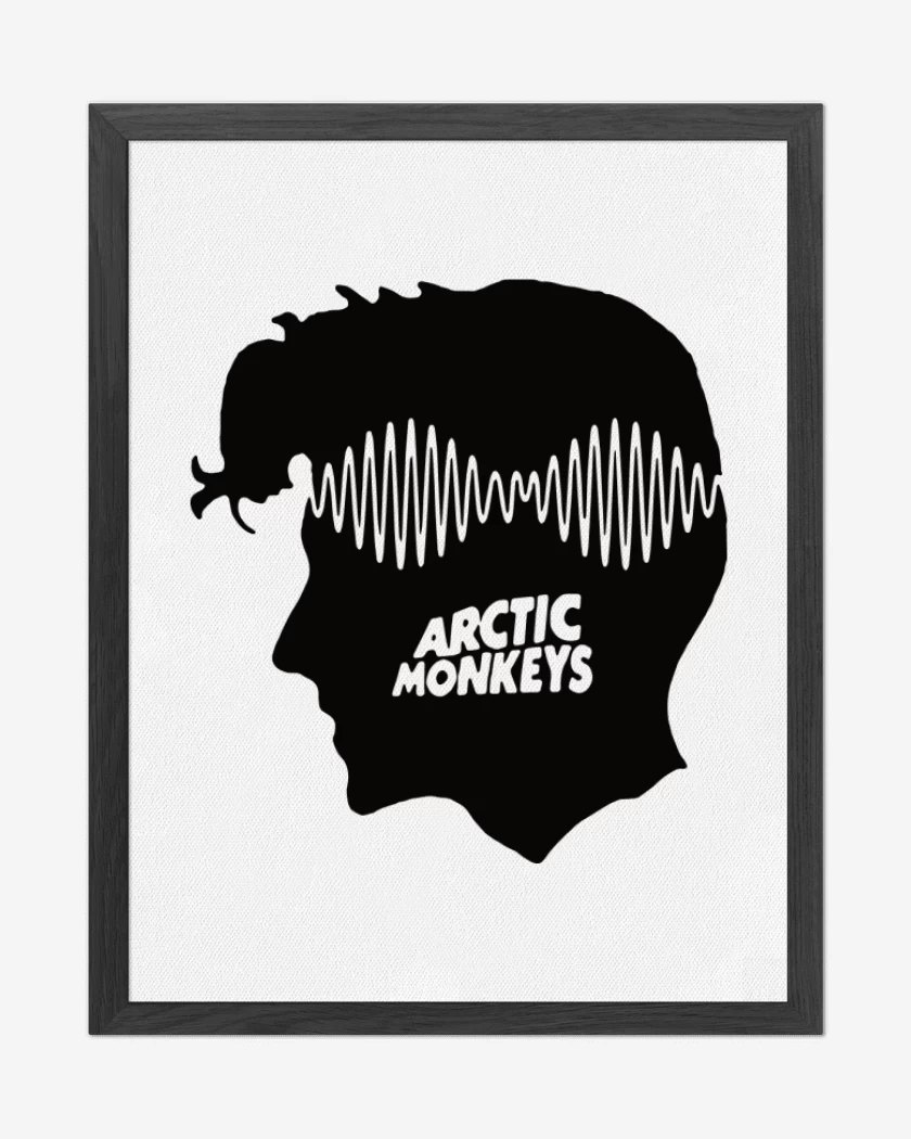 Cuadro decorativo Blanco de artic monkeys perfil