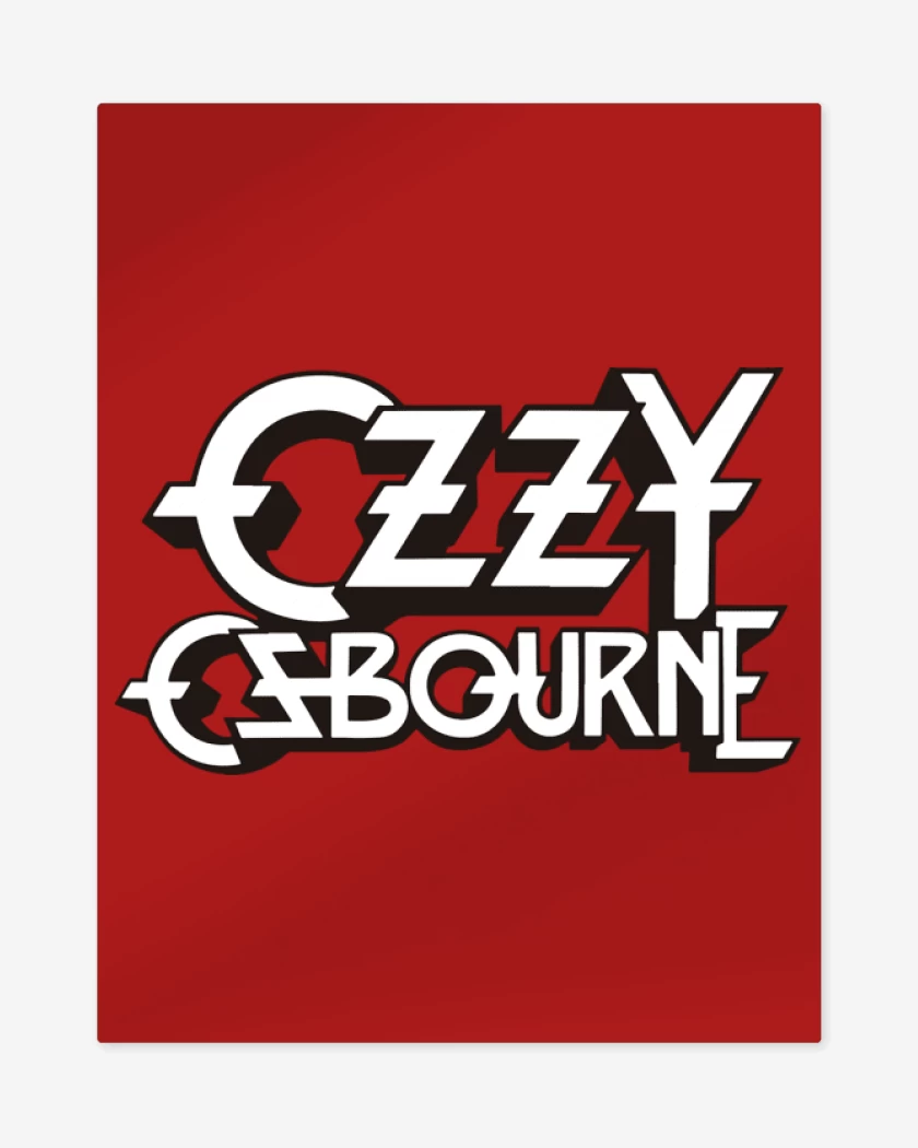 Print metalico Rojo de ozzy