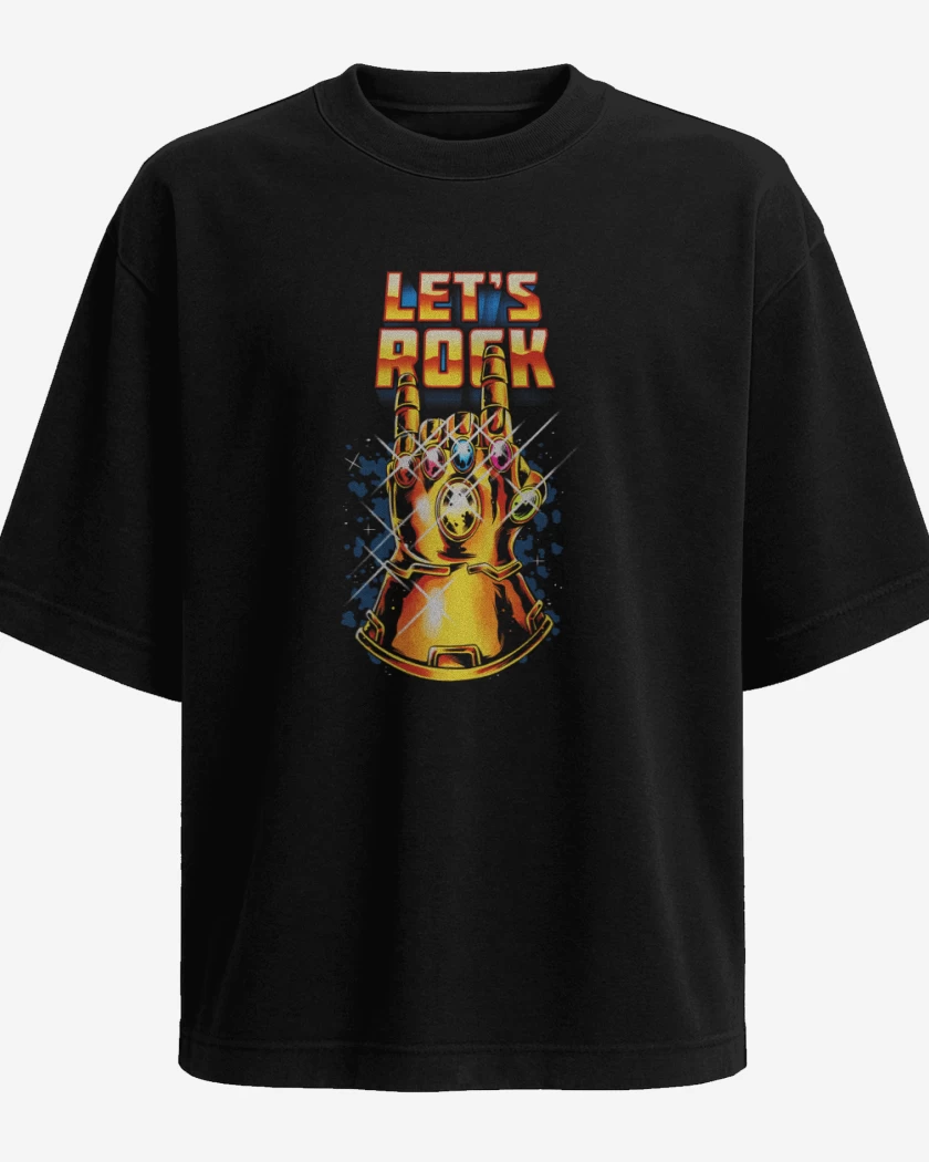Polera Oversize Lets rock