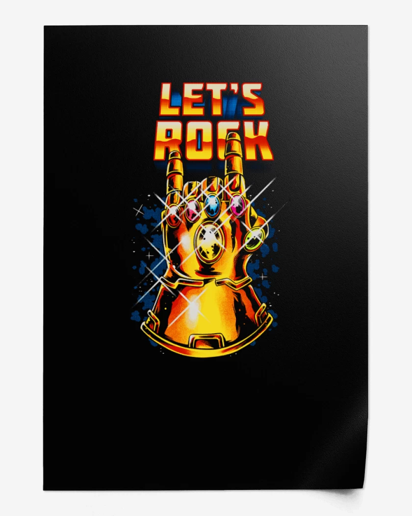 Print Negro de Lets rock
