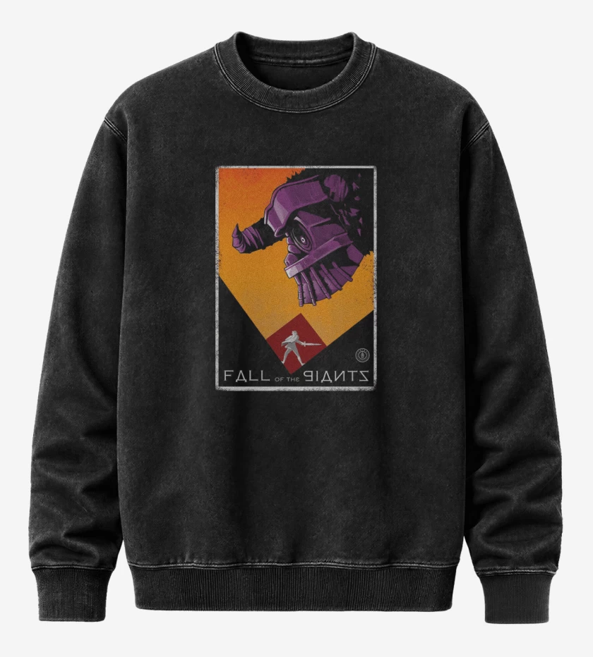 Poleron Polo Acid Wash Negro de Colossus